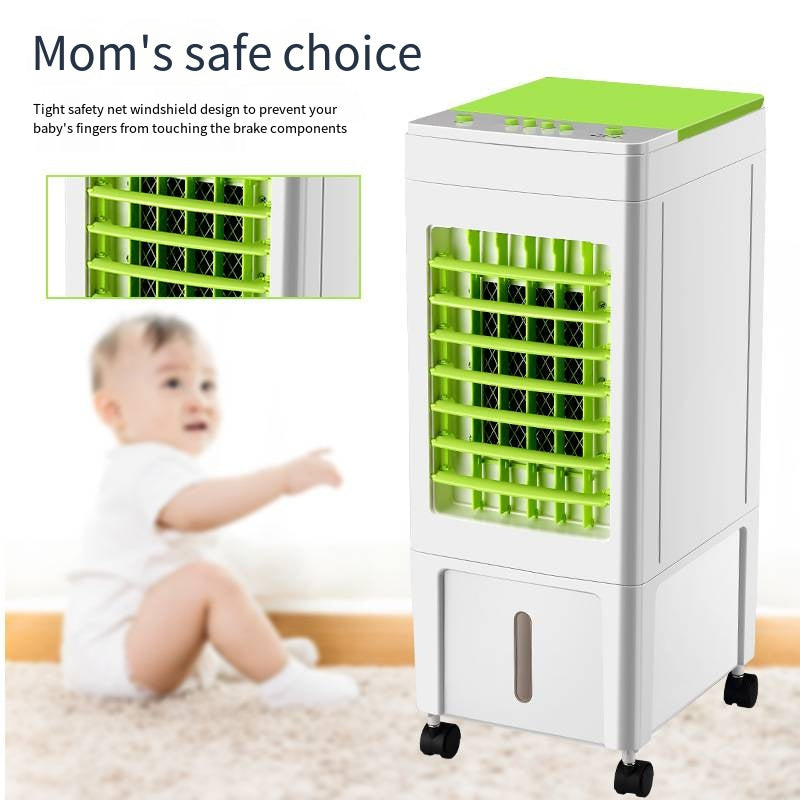 Refroidisseur d'air avec espace réfrigérateur 8L, climatiseurs portables, humidificateurs