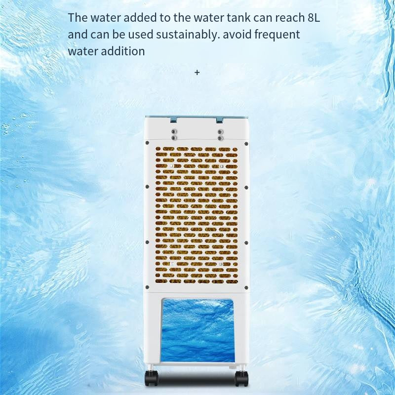 Refroidisseur d'air avec espace réfrigérateur 8L, climatiseurs portables, humidificateurs