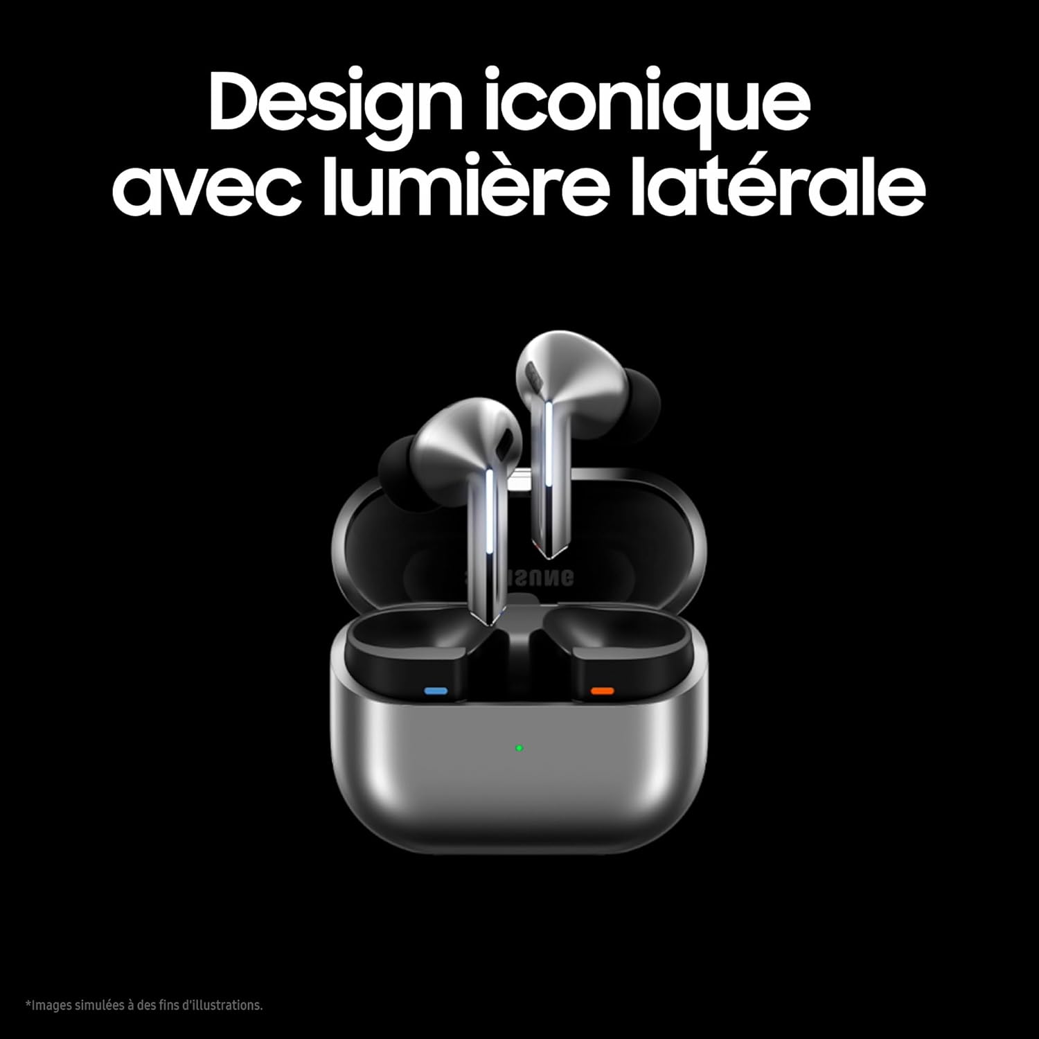 Samsung Galaxy Buds3 Pro, Écouteurs sans Fil, Bluetooth, Argent sans boite de charge
