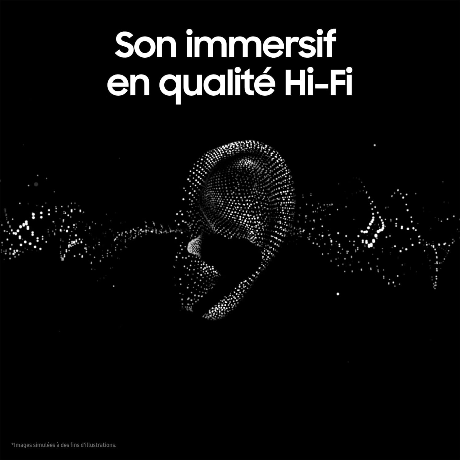 Samsung Galaxy Buds3 Pro, Écouteurs sans Fil, Bluetooth, Argent sans boite de charge