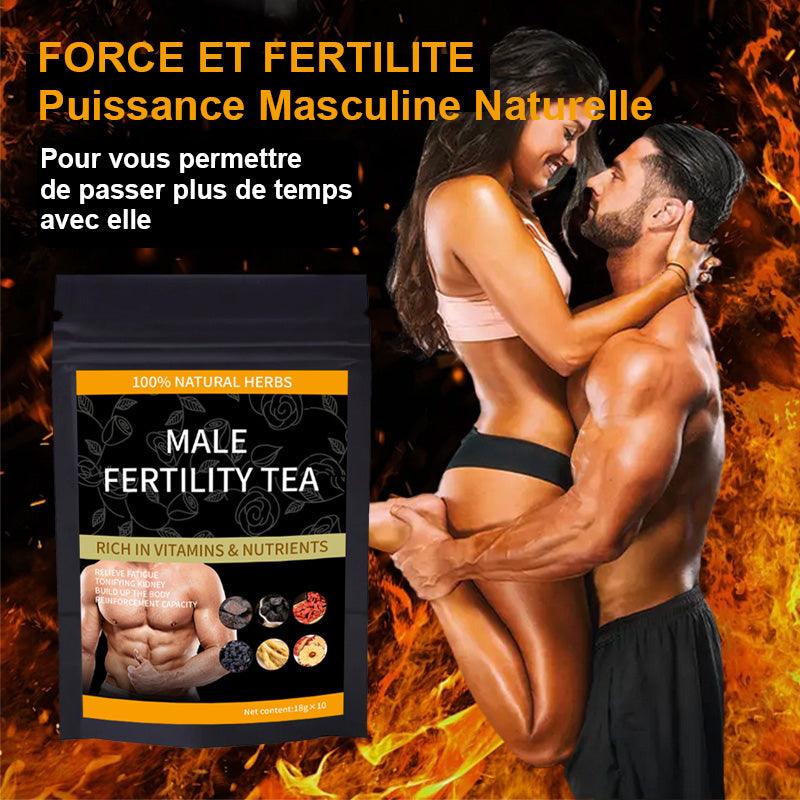 Thé de Fertilité Homme – 100 % Plantes Naturelles, vitalité et confiance masculine