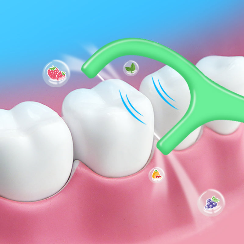 Pack de blanchiment des Dents EFERO Sérum Hygiène Plaque Retains 10 ML avec deux types de fil dentaire et 40 cotons-tiges, Dents Plus Blanches avec Un sac à cordon